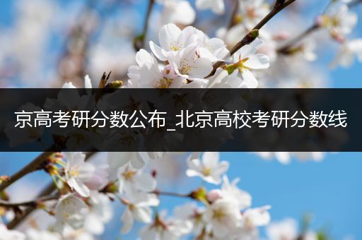 京高考研分数公布_北京高校考研分数线