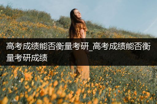 高考成绩能否衡量考研_高考成绩能否衡量考研成绩