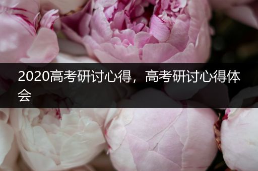 2020高考研讨心得，高考研讨心得体会