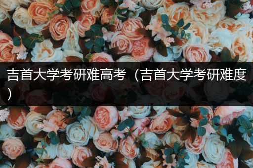 吉首大学考研难高考（吉首大学考研难度）
