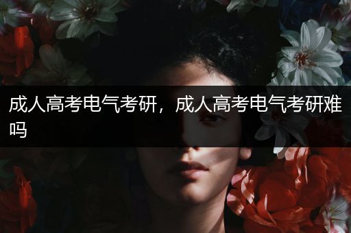 成人高考电气考研，成人高考电气考研难吗