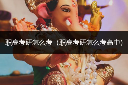 职高考研怎么考（职高考研怎么考高中）
