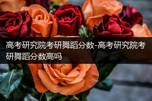 高考研究院考研舞蹈分数-高考研究院考研舞蹈分数高吗