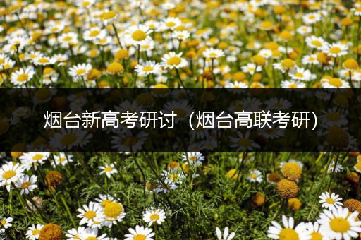 烟台新高考研讨（烟台高联考研）